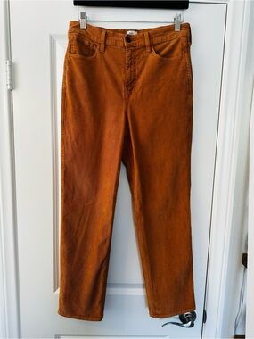 J.Crew Burnt Orange Straight Leg Corduroy Pants Fall Autumn Women's